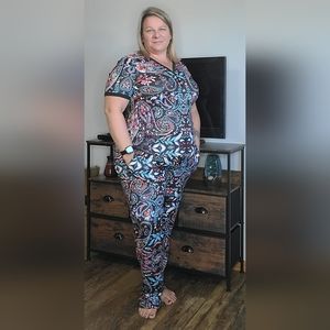 Black Paisley S/S pajamas